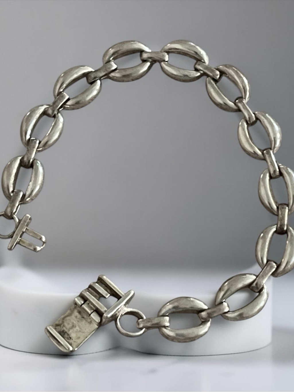 Vintage Sterling Silver Link Bracelet